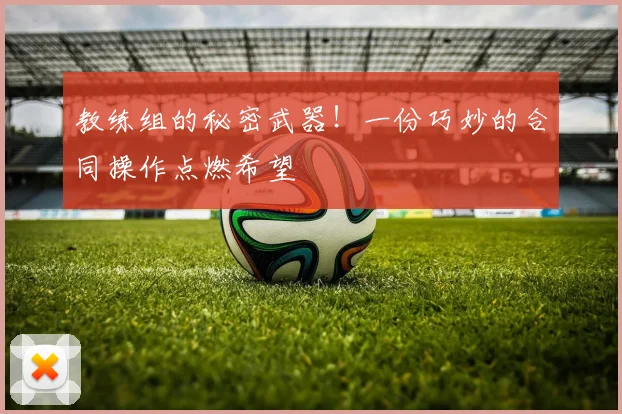 教练组的秘密武器！一份巧妙的合同操作点燃希望